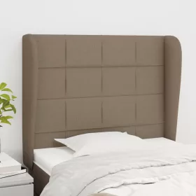    tópszínű szövet fejtámla szárnyakkal 83 x 23 x 118/128 cm