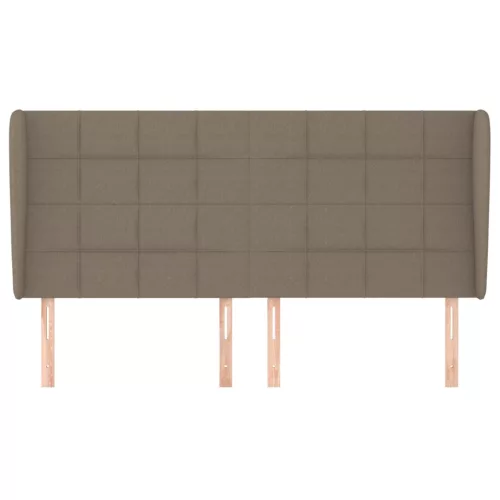  tópszínű szövet fejtámla szárnyakkal 203x23x118/128 cm