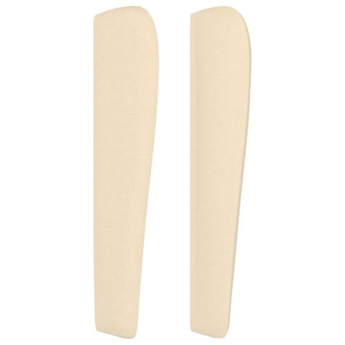  krémszínű szövet fejtámla szárnyakkal 183x23x118/128 cm