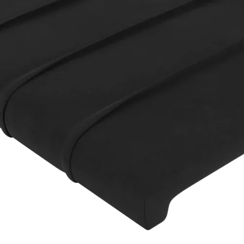  fekete bársony fejtámla szárnyakkal 103 x 23 x 118/128 cm