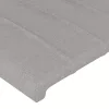  világosszürke szövet fejtámla szárnyakkal 83 x 23 x 118/128 cm