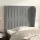  világosszürke bársony fejtámla szárnyakkal 93 x 23 x 118/128 cm