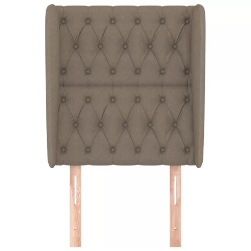  tópszínű szövet fejtámla szárnyakkal 83 x 23 x 118/128 cm