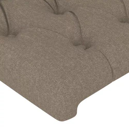  tópszínű szövet fejtámla szárnyakkal 103 x 23 x 118/128 cm