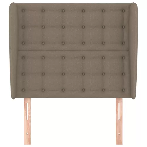  tópszínű szövet fejtámla szárnyakkal 83 x 23 x 118/128 cm