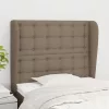  tópszínű szövet fejtámla szárnyakkal 93 x 23 x 118/128 cm