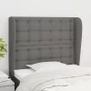  sötétszürke szövet fejtámla szárnyakkal 103 x 23 x 118/128 cm