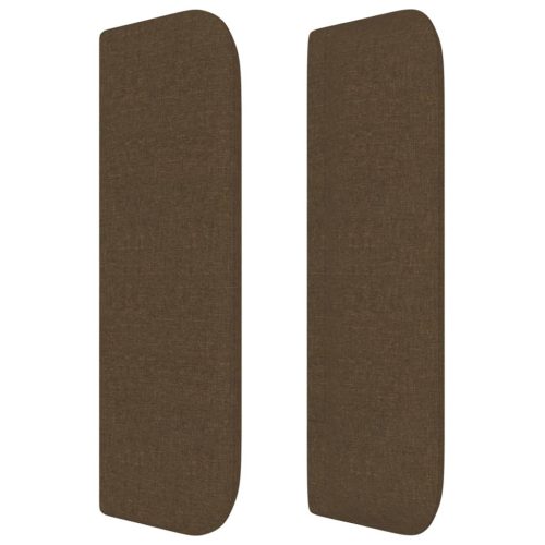  sötétbarna szövet fejtámla szárnyakkal 93x16x78/88 cm