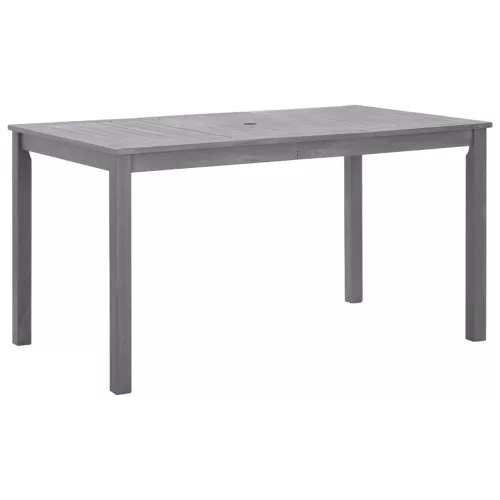 szürke antikolt tömör akácfa kerti asztal 140 x 80 x 74 cm