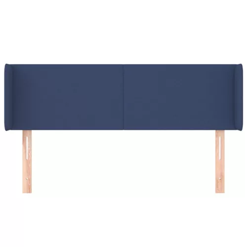  kék szövet fejtámla szárnyakkal 147x16x78/88 cm