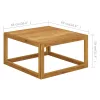  tömör akácfa lábtartó sötétszürke párnával