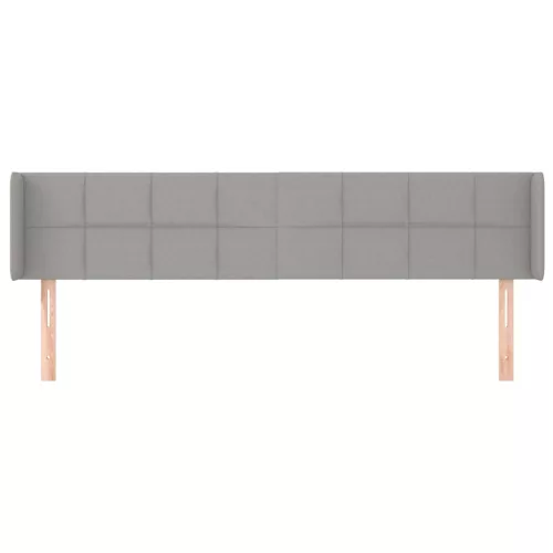  világosszürke szövet fejtámla 163x16x78/88 cm