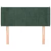  sötétzöld bársony fejtámla 103x16x78/88 cm