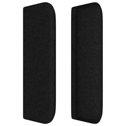  fekete szövet fejtámla szárnyakkal 93x16x78/88 cm