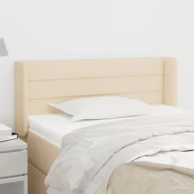  krémszínű szövet fejtámla 103x16x78/88 cm