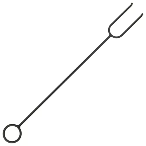  acél XXL-es méretű rusztikus tűztál piszkavassal 67,5 cm