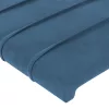  sötétkék bársony fejtámla 93x16x78/88 cm