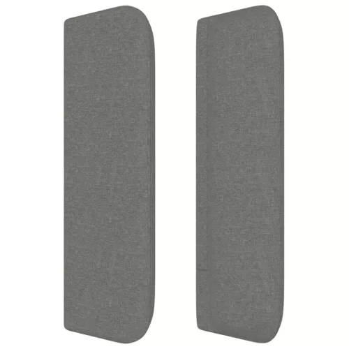  sötétszürke szövet fejtámla szárnyakkal 83x16x78/88 cm