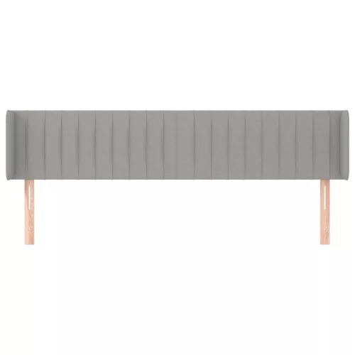  világosszürke szövet fejtámla 203x16x78/88 cm