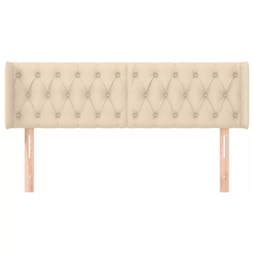  krémszínű szövet fejtámla 147x16x78/88 cm
