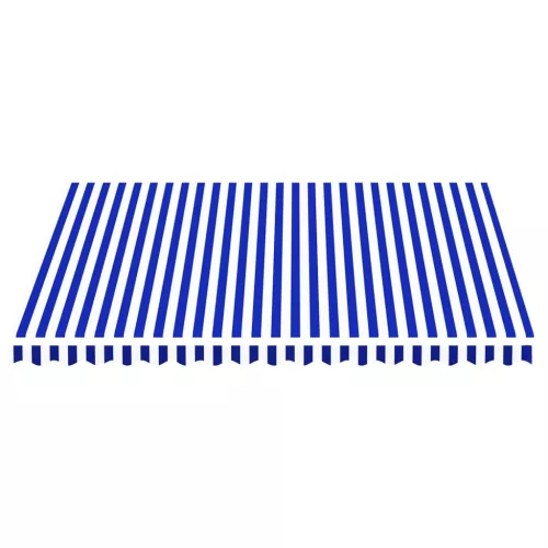  kék és fehér csere napellenző ponyva 4 x 3,5 m