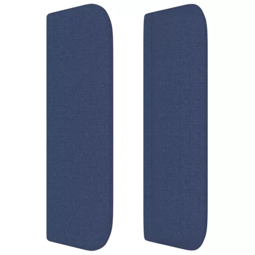  kék szövet fejtámla szárnyakkal 103x16x78/88 cm