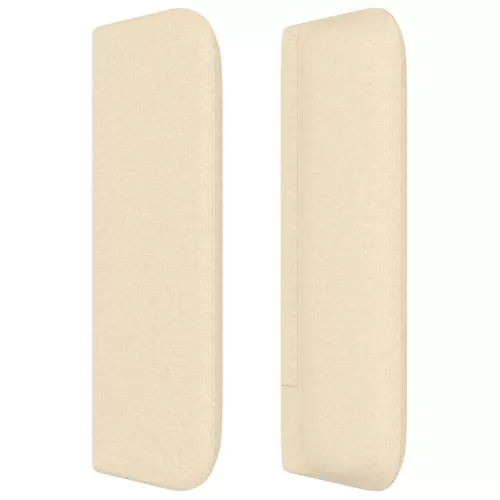  krémszínű szövet fejtámla szárnyakkal 203x16x78/88 cm