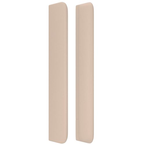  cappuccino műbőr fejtámla szárnyakkal 103x16x118/128 cm