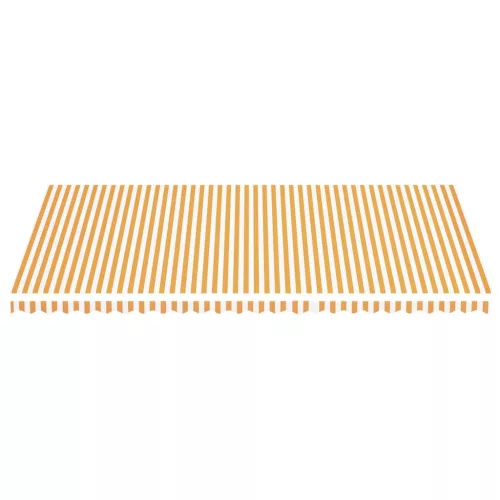  sárga és fehér csere napellenző ponyva 6 x 3,5 m