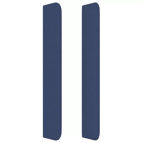  kék szövet fejtámla szárnyakkal 203x16x118/128 cm