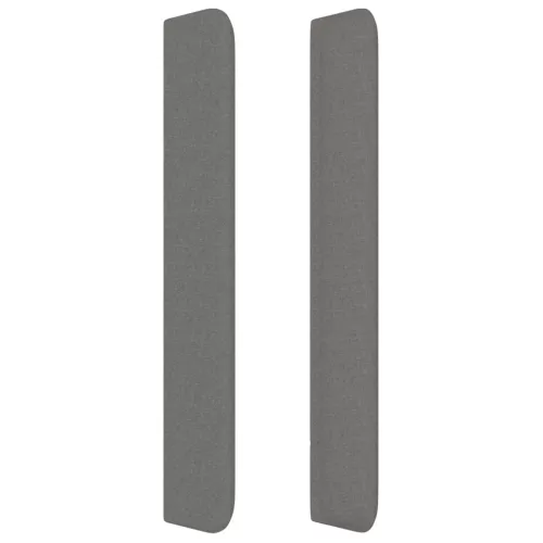  sötétszürke szövet fejtámla szárnyakkal 163x16x118/128 cm