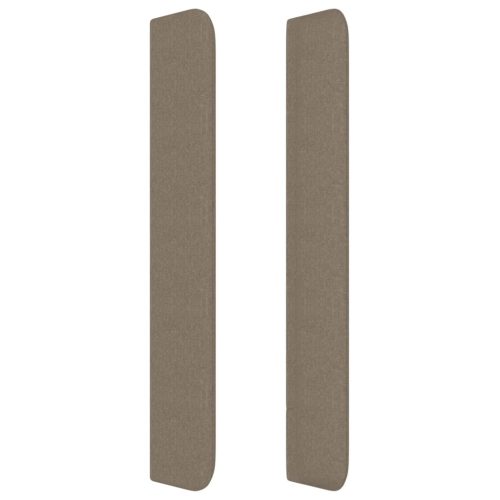  tópszínű szövet fejtámla szárnyakkal 163x16x118/128 cm