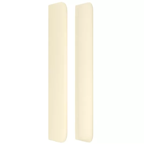  krémszínű műbőr fejtámla szárnyakkal 163x16x118/128 cm