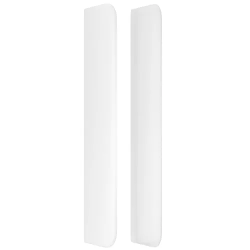  fehér műbőr fejtámla szárnyakkal 183x16x118/128 cm