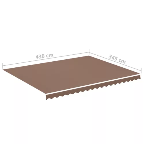  barna csere napellenző ponyva 4,5 x 3,5 m