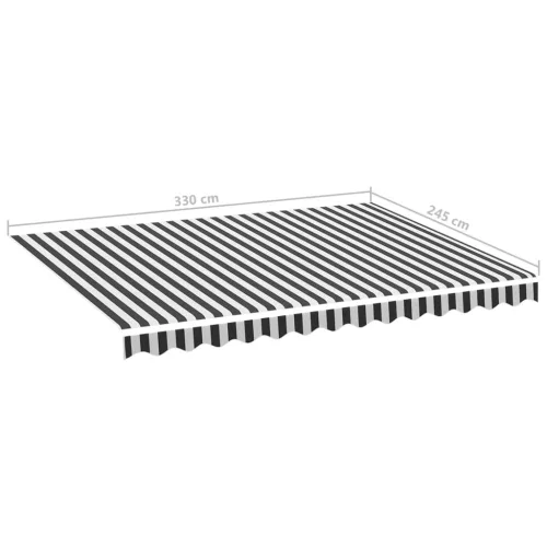  antracitszürke és fehér csere napellenző ponyva 3,5 x 2,5 m