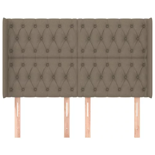  tópszínű szövet fejtámla szárnyakkal 163x16x118/128 cm