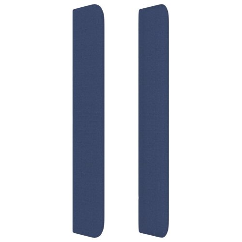  kék szövet fejtámla szárnyakkal 103x16x118/128 cm