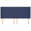  kék szövet fejtámla szárnyakkal 183x16x118/128 cm