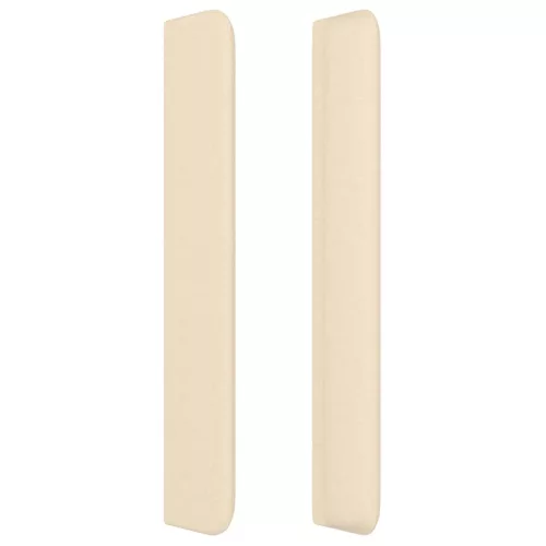  krémszínű szövet fejtámla szárnyakkal 203x16x118/128 cm