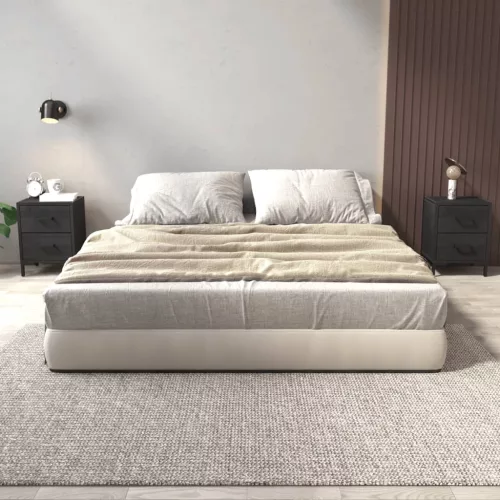  2 db fekete tömör fenyőfa éjjeliszekrény 36 x 30 x 45 cm