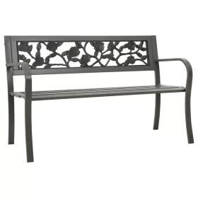  szürke kerti acélpad 125 cm