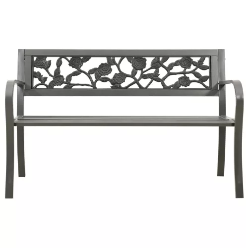  szürke kerti acélpad 125 cm