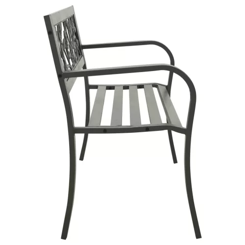  szürke kerti acélpad 125 cm