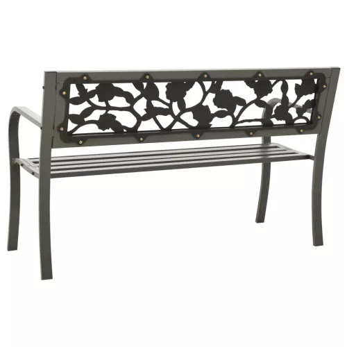  szürke kerti acélpad 125 cm