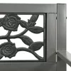  szürke kerti acélpad 125 cm