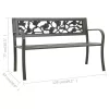 szürke kerti acélpad 125 cm