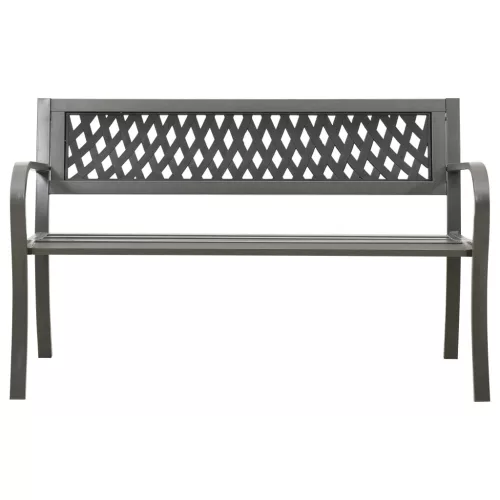  szürke kerti acélpad 125 cm