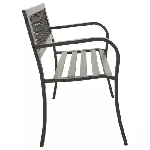  szürke kerti acélpad 125 cm