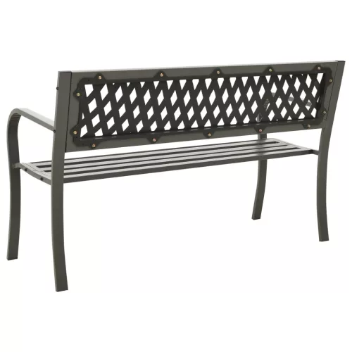  szürke kerti acélpad 125 cm
